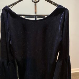 Velvet deep royal blue top by Jessica Simpson